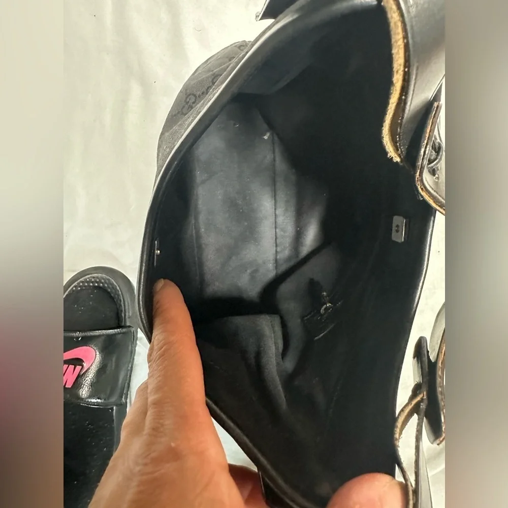 Authentic Gucci Black Patterned Hobo Bag - Picture 10 of 15